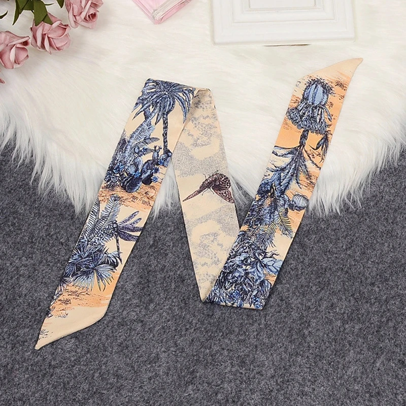 

Women Skinny Bag Scarves Fashion Silk Scarf For Ladies Wrist Towel Neckerchief