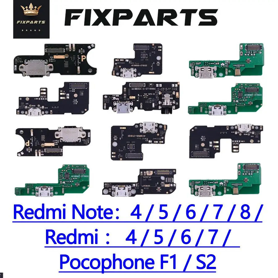 Соединительная плата для зарядного порта гибкий кабель с микрофоном XiaoMi PocoPhone F1
