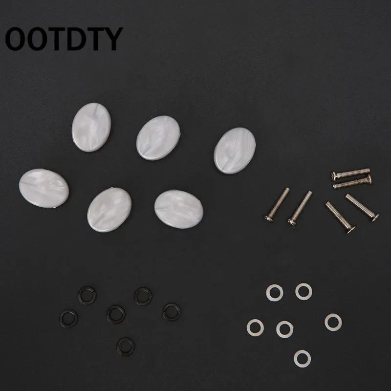 OOTDTY 6 шт. тюнинг колышек машинные головки ручки для деревянной электрогитары