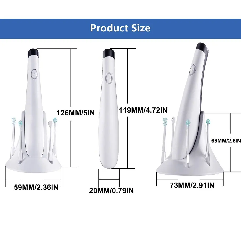 

Ear Wax Removal Earwax Remover Tool Wireless Electric Ear Picking Tool With Ear Spoon Heads LED Light Ear Wax Cleaner