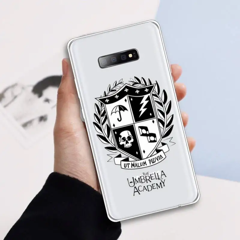 

Fundas Umbrella Academy Phone Case Transparent For Samsung Galaxy A71 A21s S8 S9 S10 plus note 20 ultra