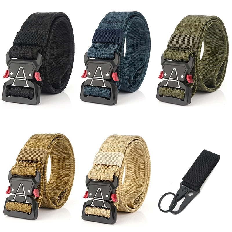 Ремень HSSEE мужской тактический мягкий армейский пояс из настоящего нейлона с
