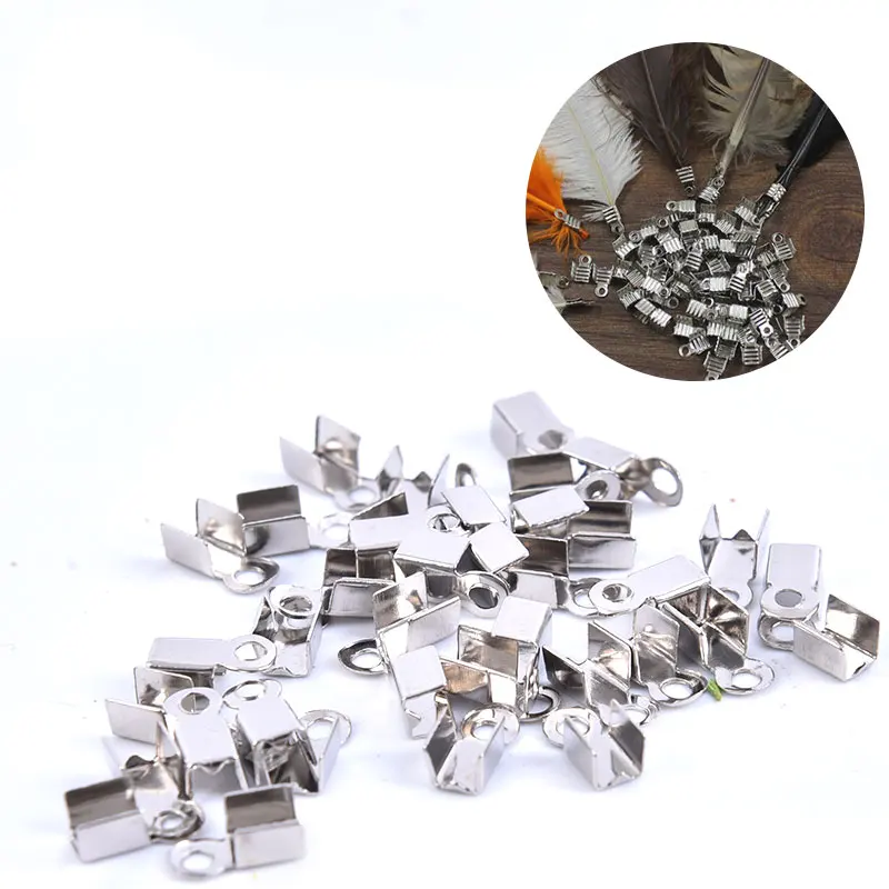 

20pcs/pcak Clip DIY Dreamcatcher Metal Clip For Feather Silvery Clip Handmade Accessories Dreamcatcher Material Accessories