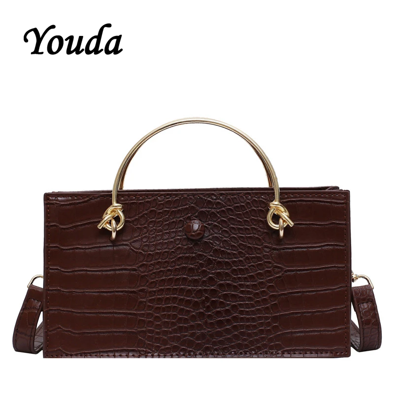 Youda оригинальный дизайн крокодиловый узор Женская классическая сумка через