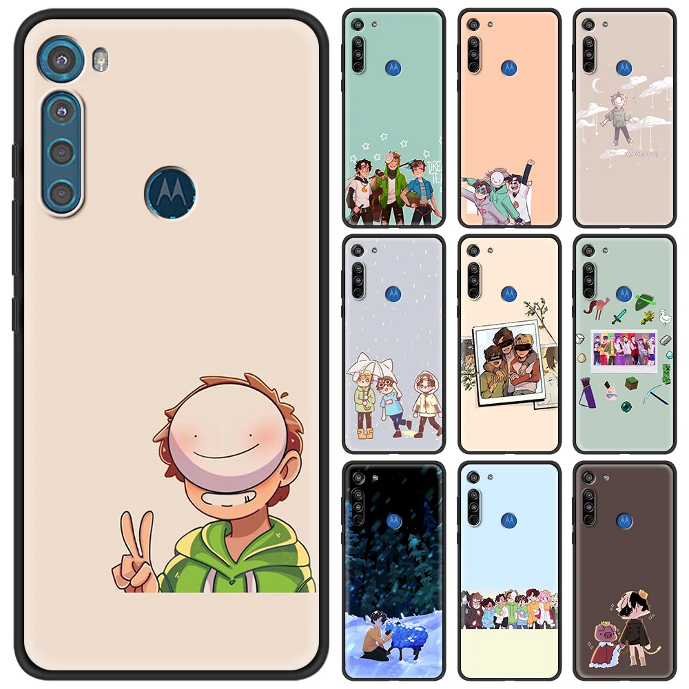 

Dream Smp Silicone TPU Case for Motorola G8 G9 Power G10 G30 One Fusion Edge G Stylus E6S Play Plus Phone Cover Shell