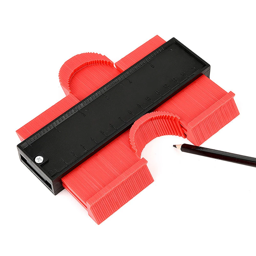 12/14/25cm Contours Gauge Arc Ruler Plastic Contour Profile Scale Template Curvature Tiling Laminate Woodworking | Инструменты