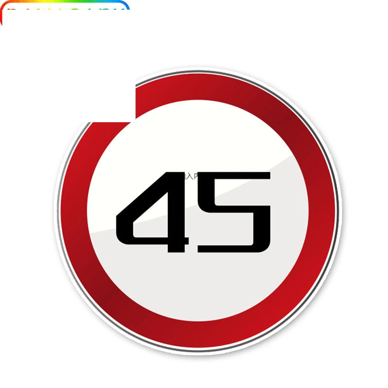 Забавные предупреждающие знаки скорости автомобильные наклейки аксессуары