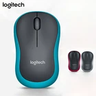 Мышь Logitech M185 Беспроводная, с USB-нано-приемником, 1000DPI, 2,4 ГГц