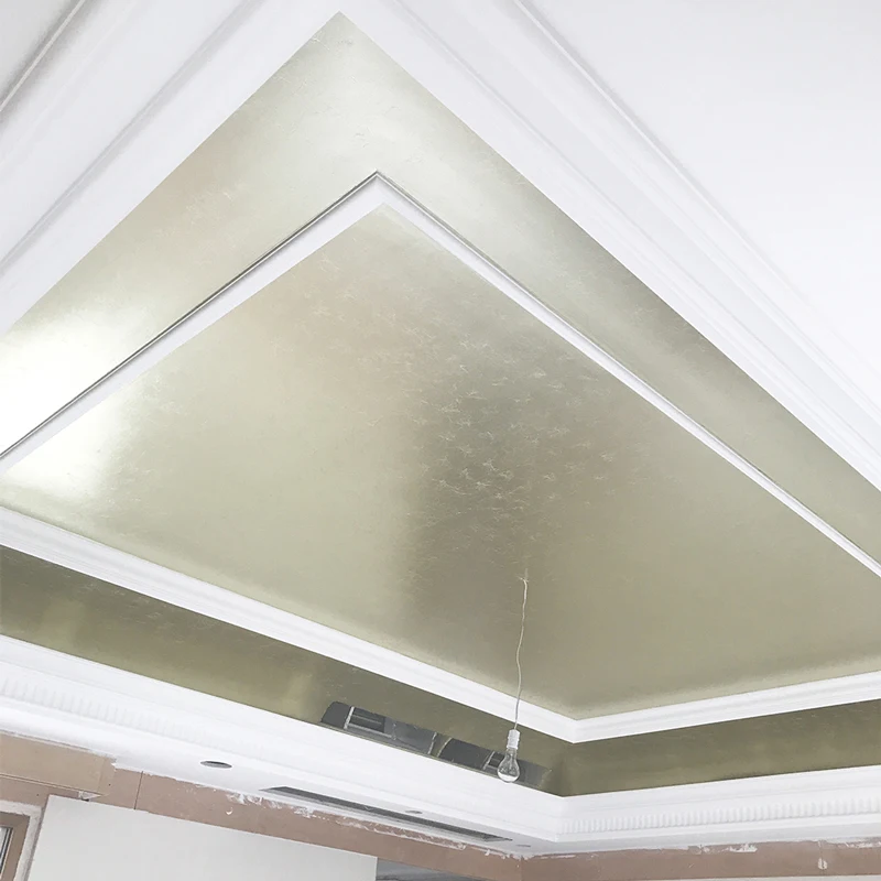 Имитация древнего серебряного листа Тайваньская фольга позолота 100 листов