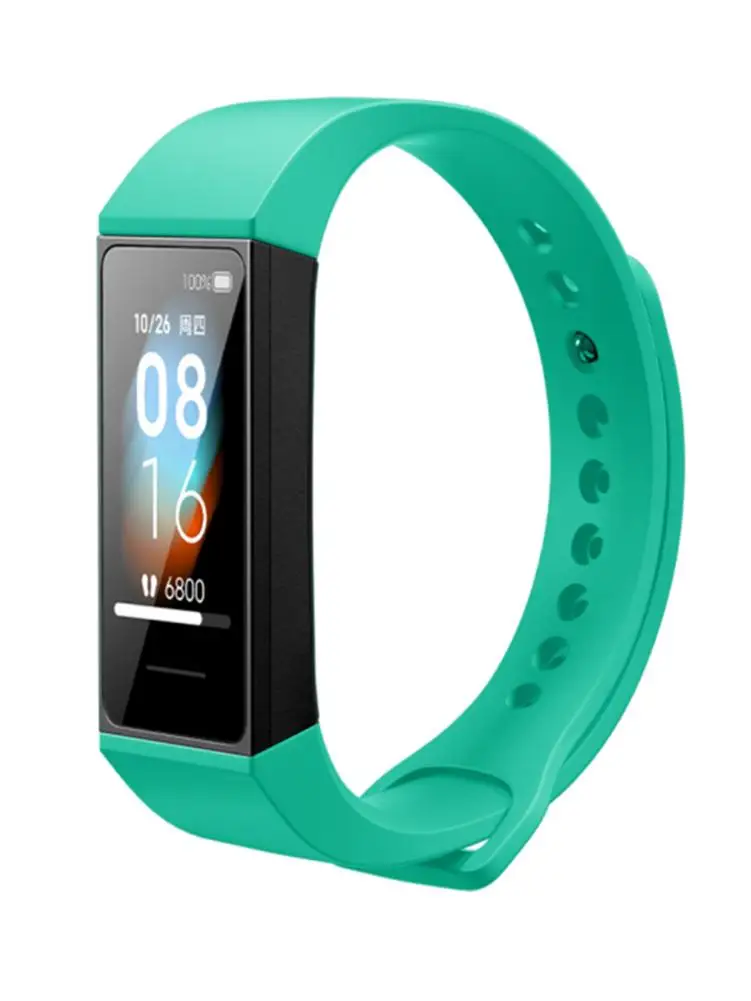 Ремешок силиконовый для Redmi Band сменный красный спортивный браслет Mi мягкий