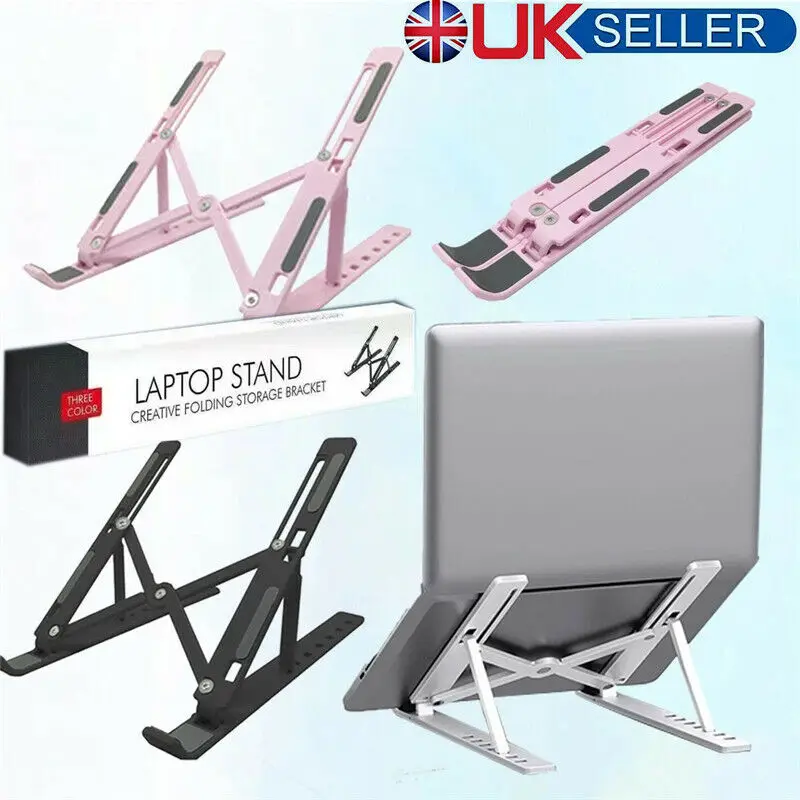 

PORTABLE ADJUSTABLE LAPTOP STAND TABLET HOLDER DESK RISER FOR NOTEBOOK MAC BOOK