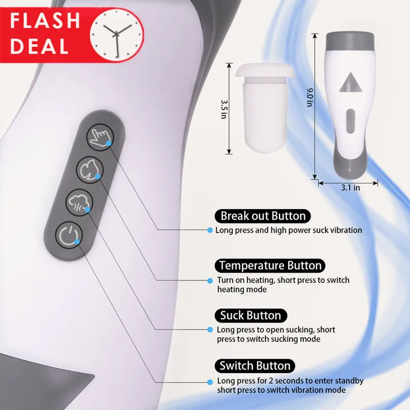 Авто нагревание сосание мужской мастурбатор чашка пенис массаж Вибратор Вагина