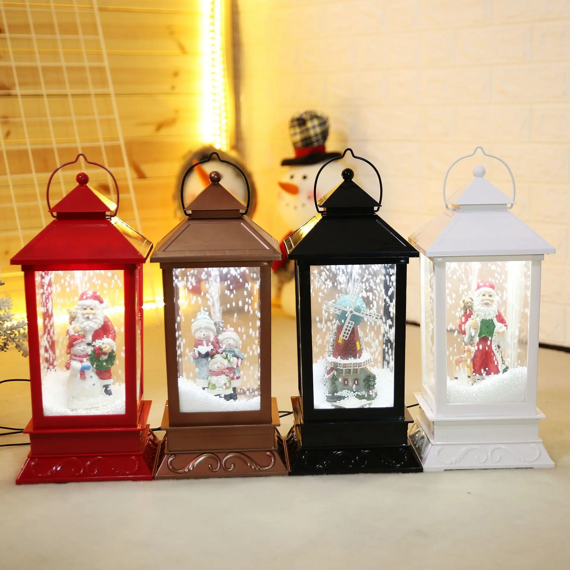 Prezzo Lanterna Da Neve Musicale Led Luci Da Fata Lampada Illuminazione A Forma Di Babbo Natale Con 3 Canzoni Per La Decorazione Del Partito Festival Regali Per Bambini