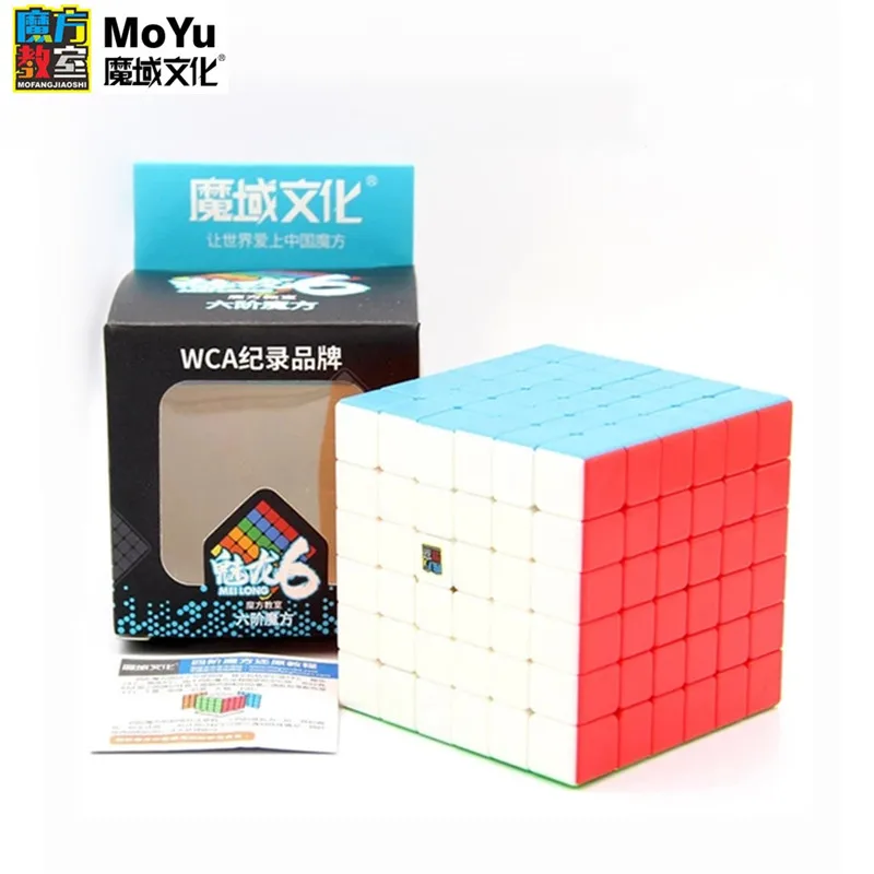 

Moyu Meilong 6x6x6 Magic Cube Stickerless Puzzle Cubes Cubing Classroom 6x6 Speed Cube Antistress Toys For Children