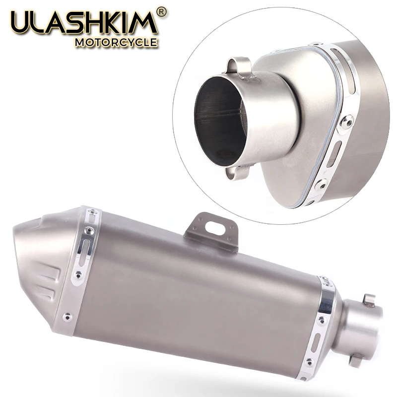 Universal Motorcycle carbon fiber colors Exhaust Escape Muffle CB600F HORNET CB750F BANDIT650 GSX650F GSR600 GSX750E SV650 | Автомобили и