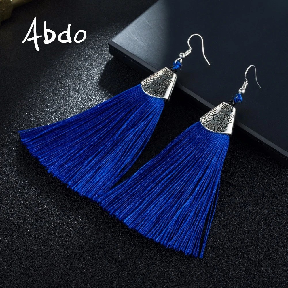 Abdo новые серьги с кисточками Boho богемные длинные преувеличенные для женщин