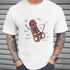 Забавная футболка с анатомией пениса, новинка для шуток, развивающая футболка в стиле хип-хоп, хлопковые футболки
