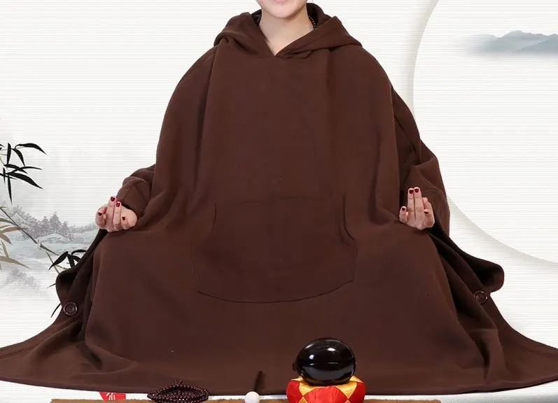 Унисекс осенне-зимняя теплая хлопковая одежда Дзен Будды буддистская накидка
