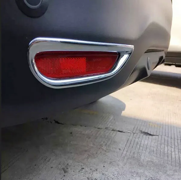 Для Nissan Qashqai j11 2014 2015 2016 2017 2018 2019 хром Задний противотуманный фонарь лампа крышка