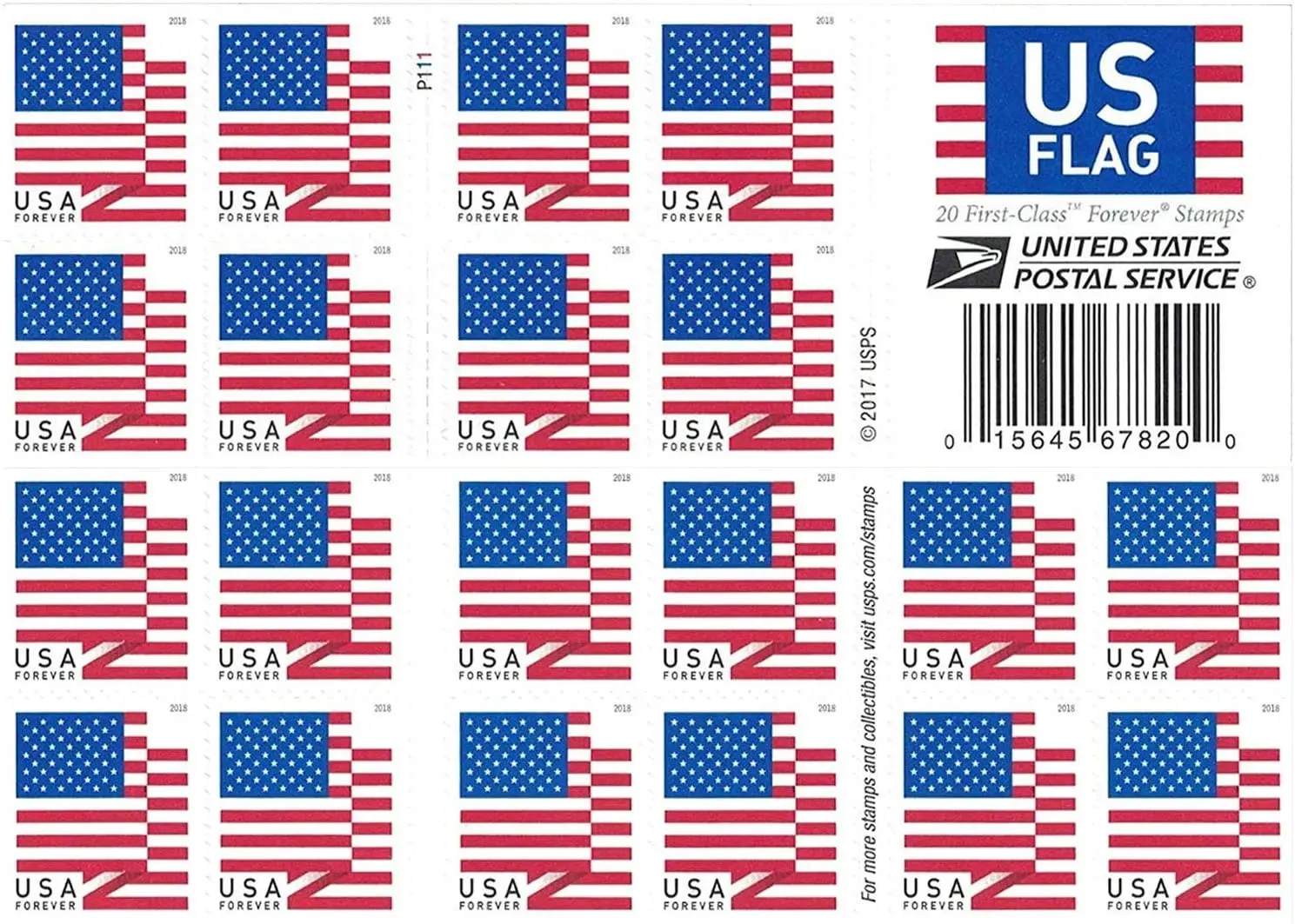 

Forever First Class US Postage Stamps 2018 (2 Roll of 200)