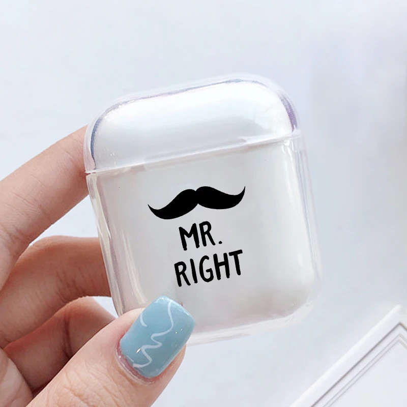 Жесткий милый чехол для наушников с Bluetooth Apple airpods s Pig Cat защитный прозрачный