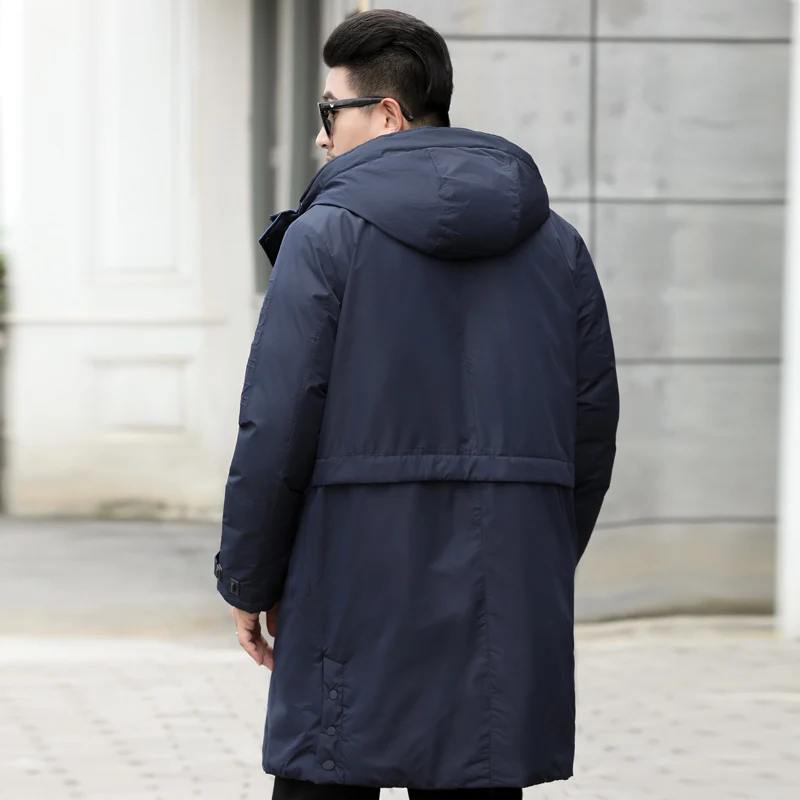 Мужская зимняя новая куртка с капюшоном размера плюс 10XL, 9XL, повседневные Длинные парки, уличная мужская мода, теплая Толстая армейская куртка с карманами, мужские парки
