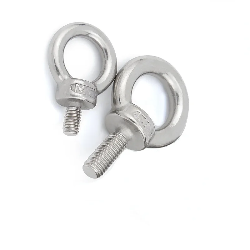 

1-5pcs M3 M4 M5 M6 M8 M10 M12 DIN580 Eye Bolt 304Stainless Steel Marine Lifting Eye Screws Ring Loop Hole for Cable Rope Eyebolt