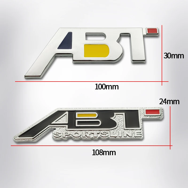 Спортивная Автомобильная наклейка ABT для Audi A3 A4 A4L A5 A6 A6L A7 A8L Q3 Q5 Q7 на решетку