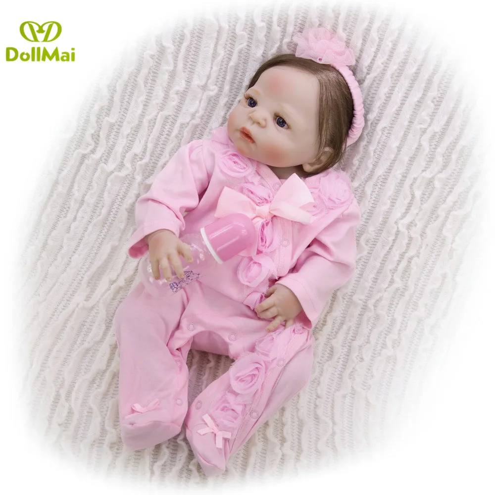 Кукла новорожденная силиконовая Детская кукла младенец для купания с
