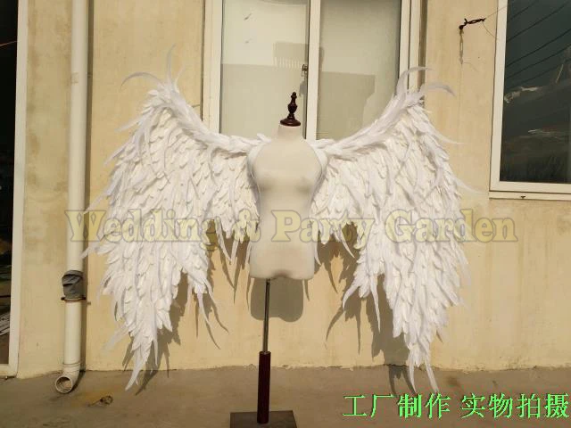Модные белые большие крылья Ангела для взрослых реквизит подиума нижнее белье