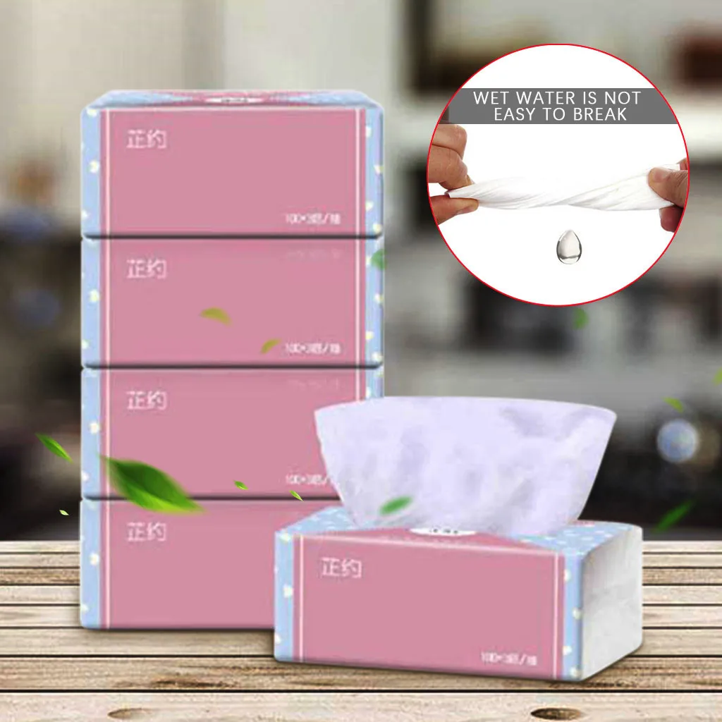 4 посылка 3 слоя ткани Многоразовые Детские бумажные полотенца одноразовые