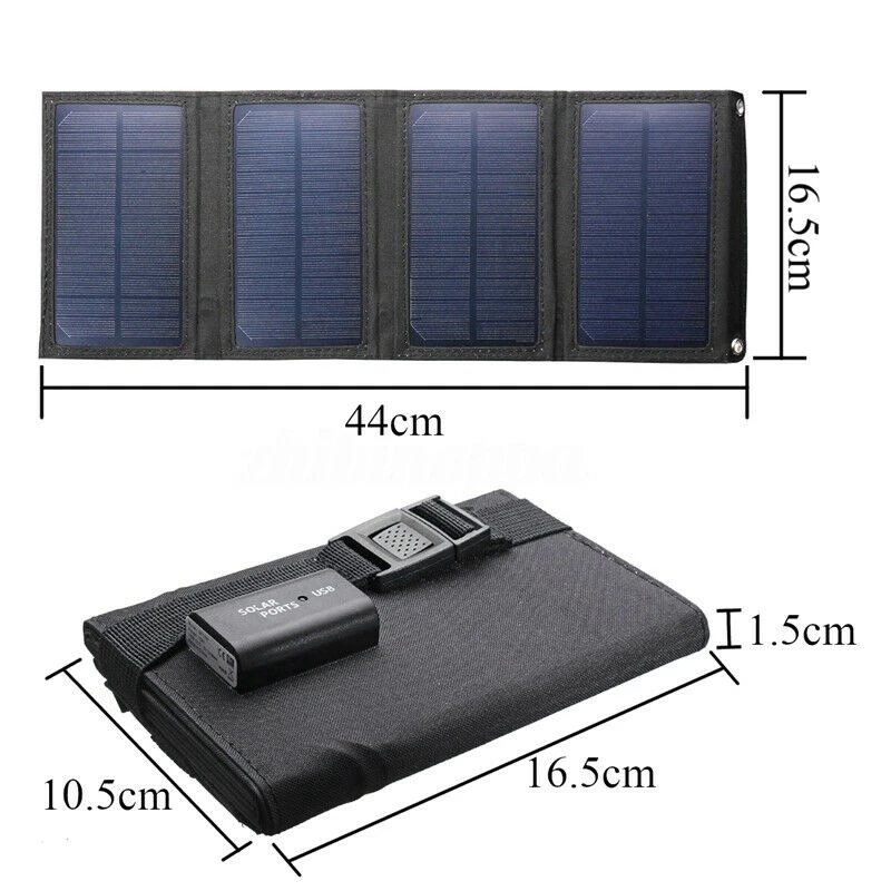 

Foldable 20W USB Solar Panel Portable Folding Waterproof Solar Panel Charger Mobile Power Battery Charger