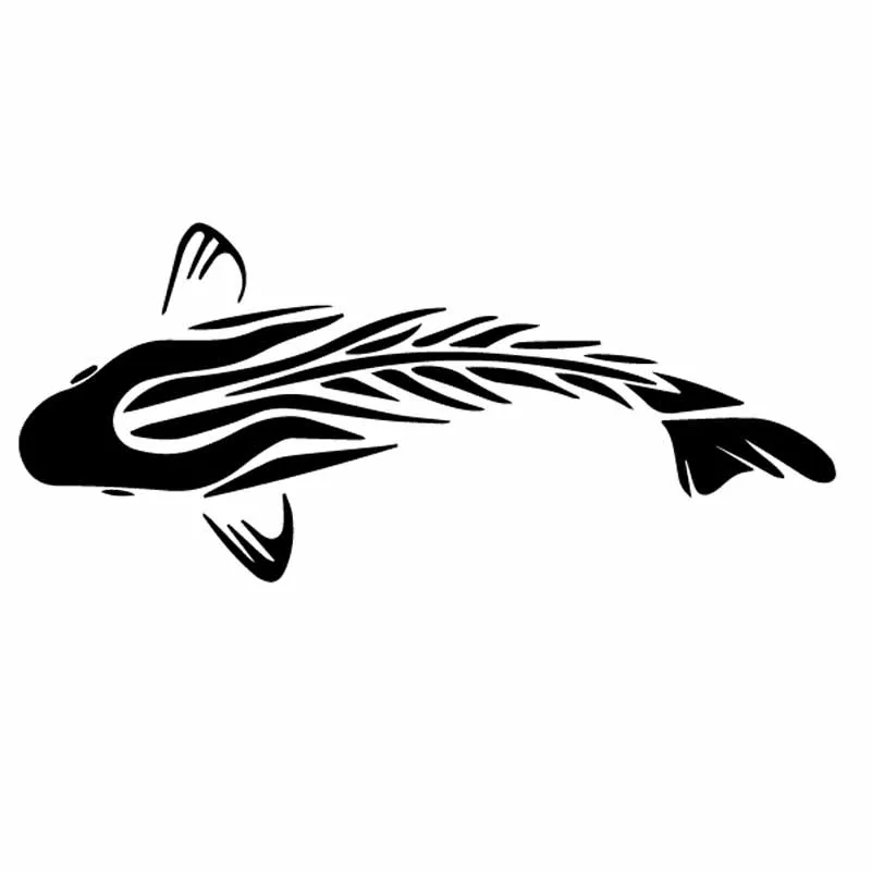 DAWASARU этнический карп виниловая рыболовная наклейка наклейки для автомобиля