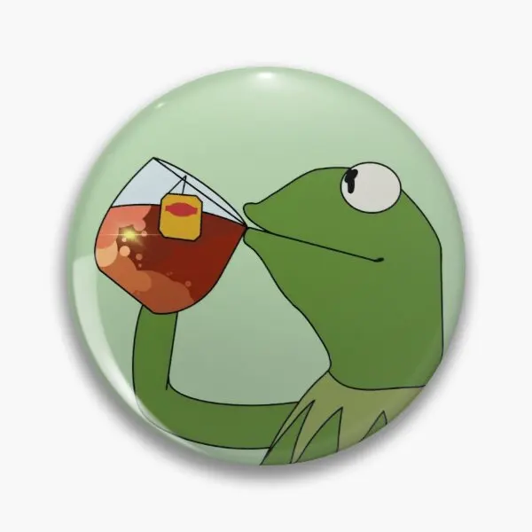 

Lipton ледяной чай Kermit настраиваемая мягкая Кнопка булавка Декор креативный женский воротник шляпа ювелирные изделия влюбленный смешной муль...