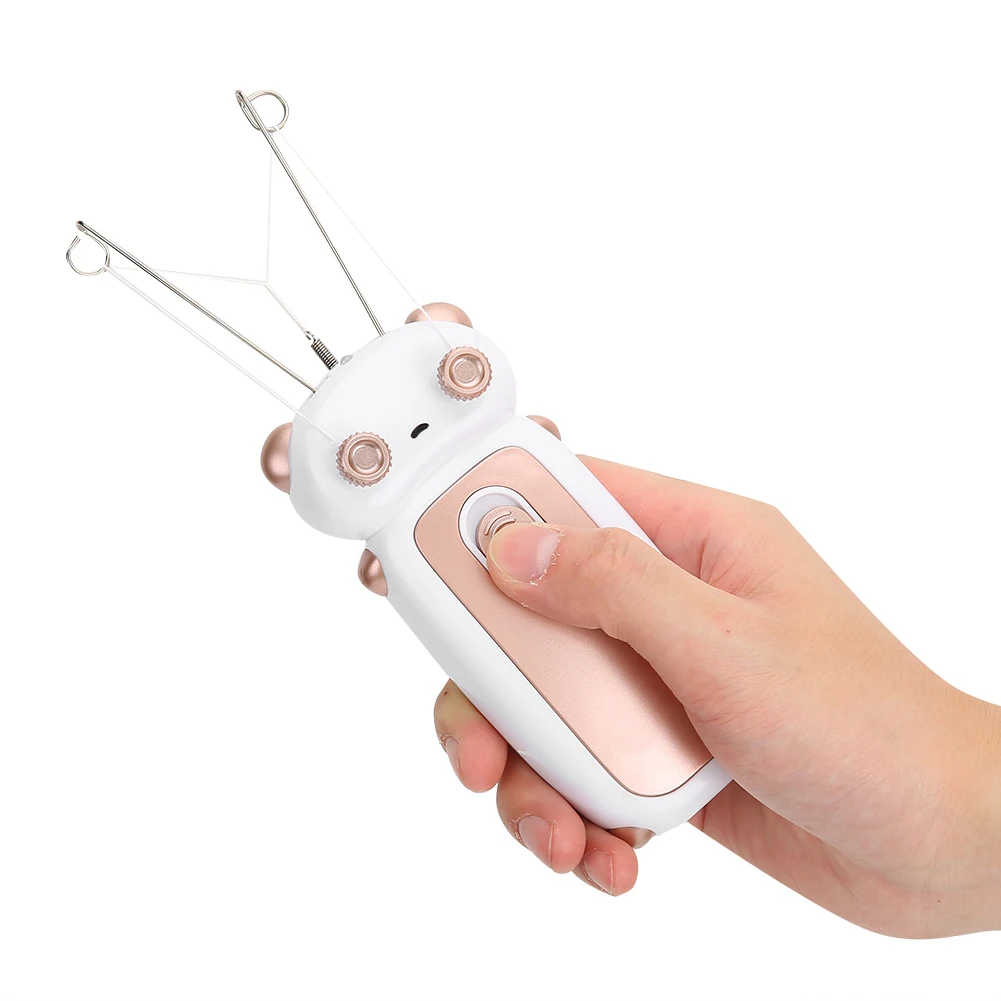 

Rechargeable Facial Hair Remover Female Body Leg Face Cotton Thread Epilator Shaver Mini Women Hair Removal Beauty Machine
