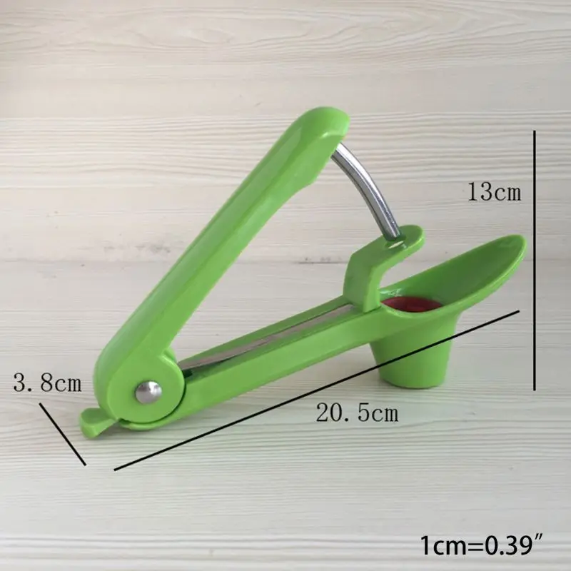 

Handheld Cherry Olive Pitter Pits Seed Fruit Stoner Remover Core Squeeze Grip