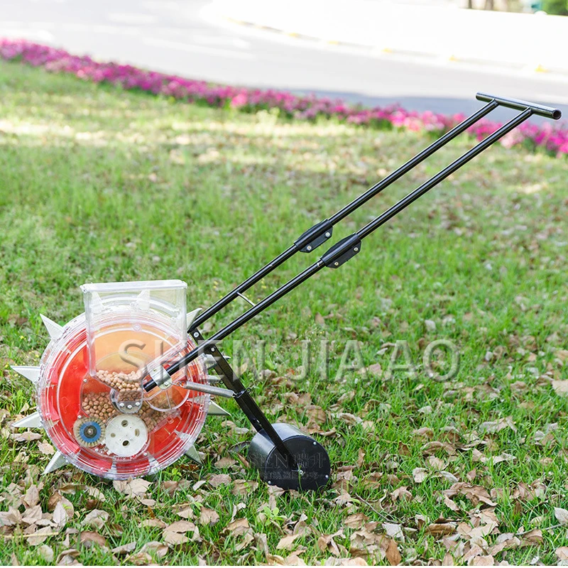 1 шт. Механическая сеялка машина ручной толчок сои арахиса кукурузная толкающий