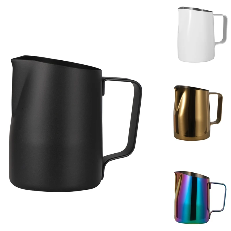 

Coffee Pitcher 450ML Stainless Steel Milk Frothing Jug Mugs Espresso Coffee Pitcher Barista Craft Frothing Jug