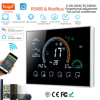 rs485 modbus rtu smart device central air conditioner thermostat temperature controller 3 speed fan coil unit