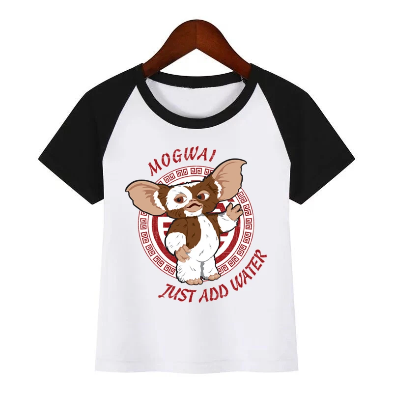 Детские смешные футболки с мультяшным принтом Gremlins детские летние для мальчиков