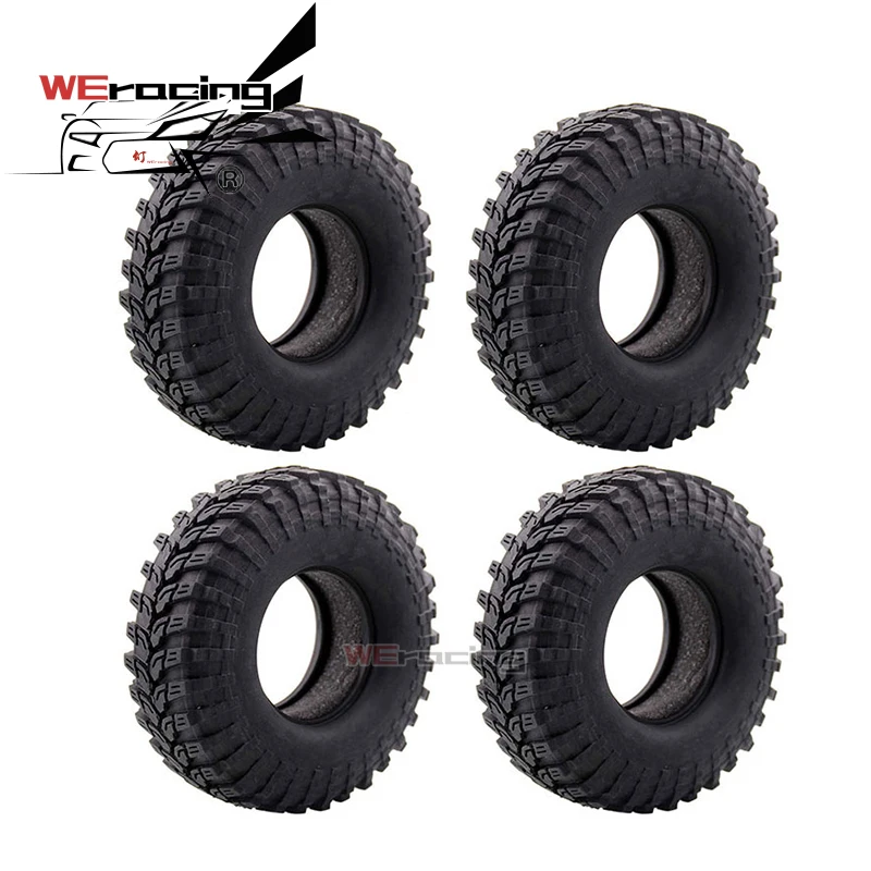 

4 шт. 114 мм 1,9 "резиновые шины for1/10 Redcat HSP осевой SCX10 90046 TRX4 D90 1:10 RC Рок Гусеничный автомобиль XC60 Аксессуары RC Гусеничный