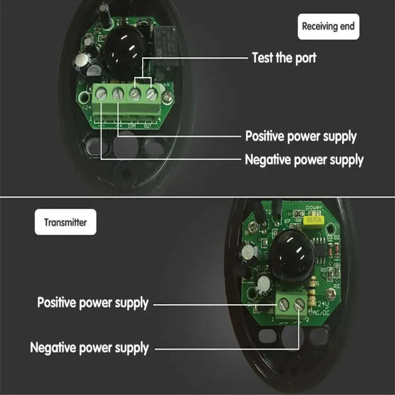 1pair 20m Single Beam Alarm Photoelectric Infrared Detector Security System Door Safety Photocells Home Safety1pair | Безопасность и