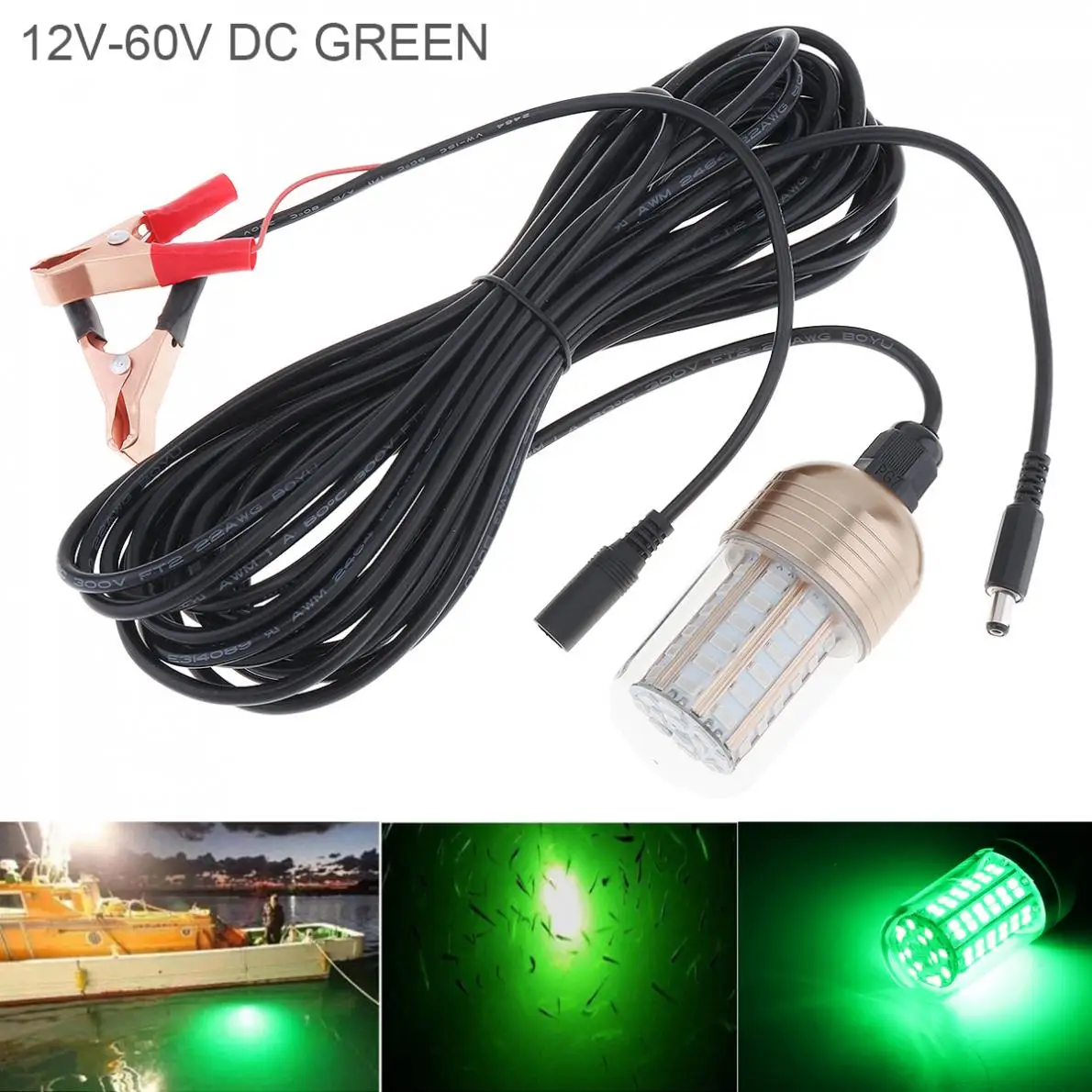 30 Вт для подводной охоты светильник зеленый Водонепроницаемый приманки