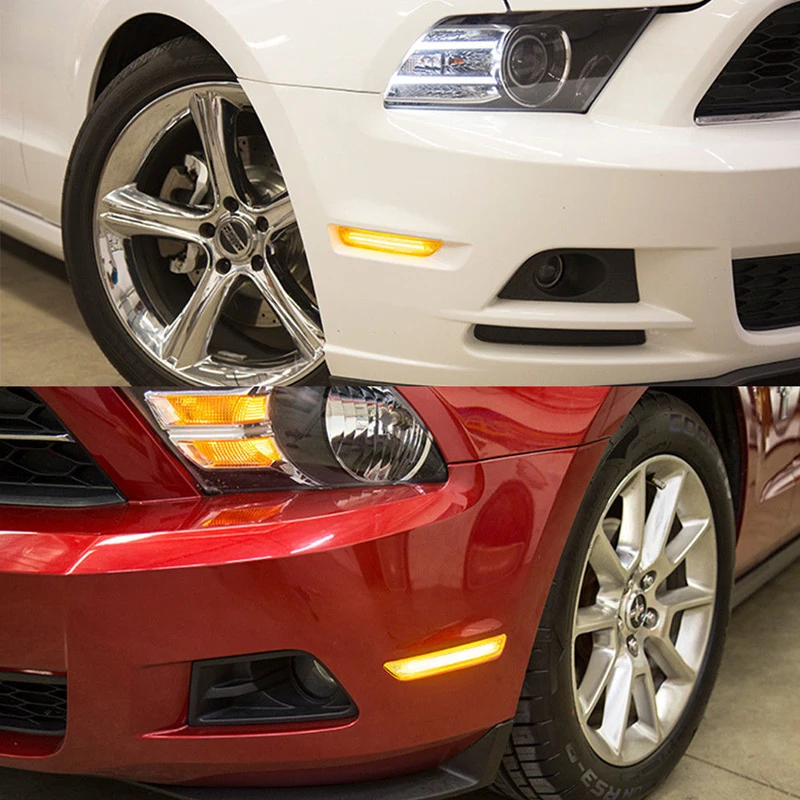 2 пара/лот для Mustang 2010-2014 передний бампер задний фонарь боковые габаритные