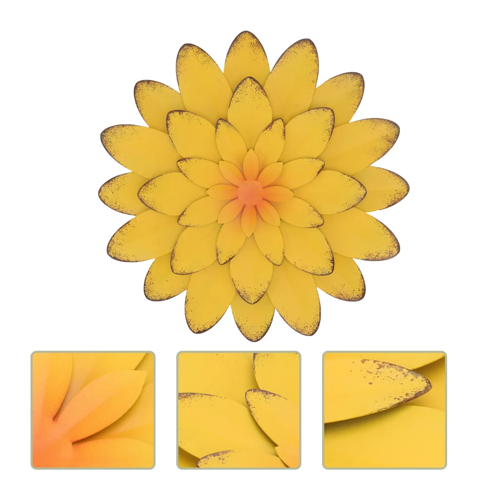 

1pc Creative Flower Pendant Wall DIY Decoration Scene Decor Iron Craft Decor