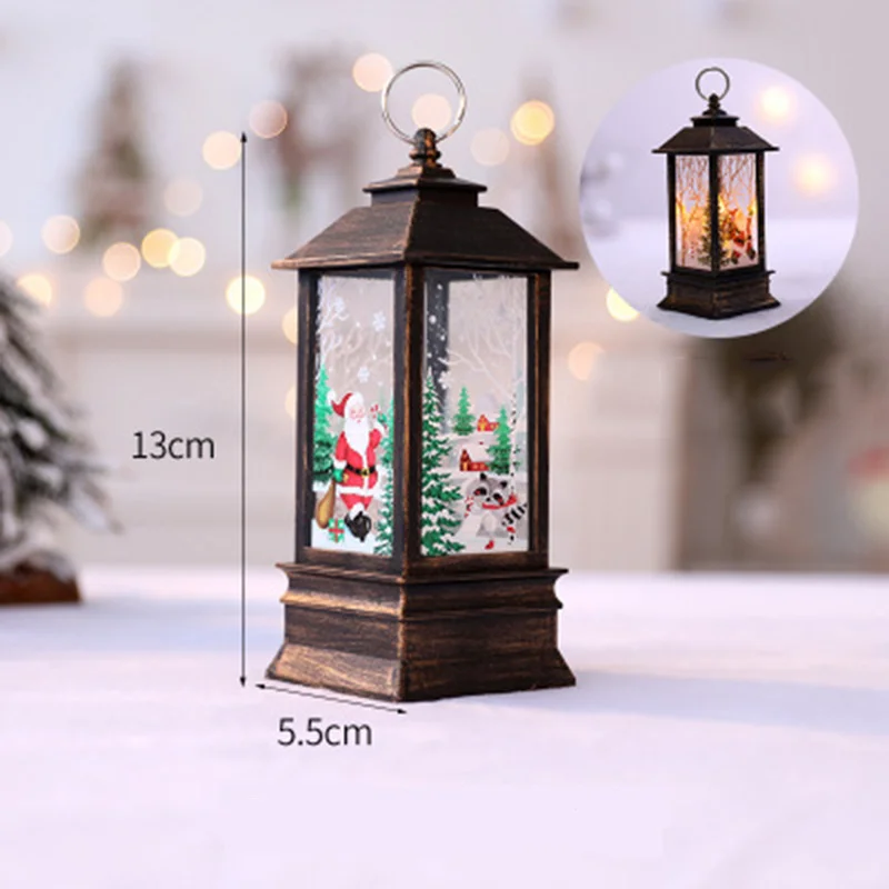 

Christmas Led Oil Lamp Simulation Flame Shopping Mall Window Bar Restaurant Indoor Portable Lamp Home Decoration Accessories