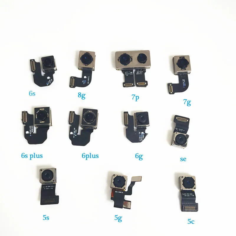 Оригинальная 100% Новая основная задняя камера для iphone 5 SE 5C 6 6Plus 6S Plus 7 7Plus 8 8Plus