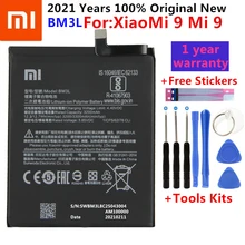 100% Original Replacement Battery For Xiaomi 9 MI9 M9 MI 9 BM3L Genuine Phone Battery 3300mAh With Tools