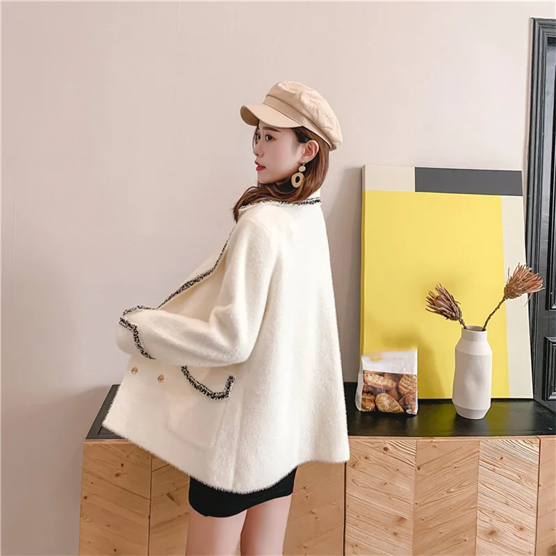 2020 зимняя одежда Короткое шерстяное пальто Женское корейское осеннее модная