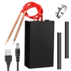 Мини-аппарат точечной сварки портативный для точечной сварки мА  ч, 5300, с 6 регулируемыми передачами, со сварочными ручками, литиевая аккумуляторная сварочная машина